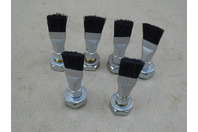 (6) Bijur Delimon Flat Bulkhead Nylon Brush 3/8" Female Threads, 