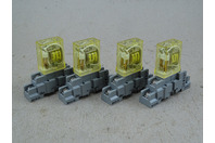 (4) IDEC SPDT Power Relay w/ Sockets 24VDC, RH1B-U