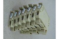 (7) IMO Screw Clamp Terminal Block 110VAC AWG 22-8, 600V, 6.3A, ERF4