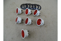 (7) Newark Neon Indicator Light - Red 125VAC, 1/2W, 2620QK1