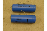 (2) Sprague Capacitor 2200UF 25VDC 39D , 9122H133