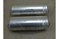 (2) Sprague, Sangamo Capacitor 2000 MFD 25VDC , 34D245