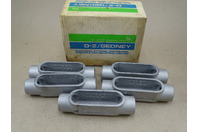 (5) O-Z/Gedney 1" Form 7 Conduit Bodies Type C , C37