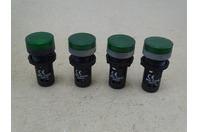 (4) Baco Controls Green Indicator Lights 120V, S20SA/SB