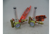 (2) Flame Tech Argon CO2 Regulator Flowmeters , 100-FL-Argon/CO2