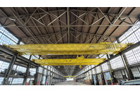 10 TON, 75FT Span, Double Grider, Top Running Bridge Crane,  10-TON Hoist