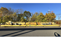 15-TON, 90 FT Span, Double Girder, Top Running Bridge Crane, (2) 7-1/2 Ton Hoist