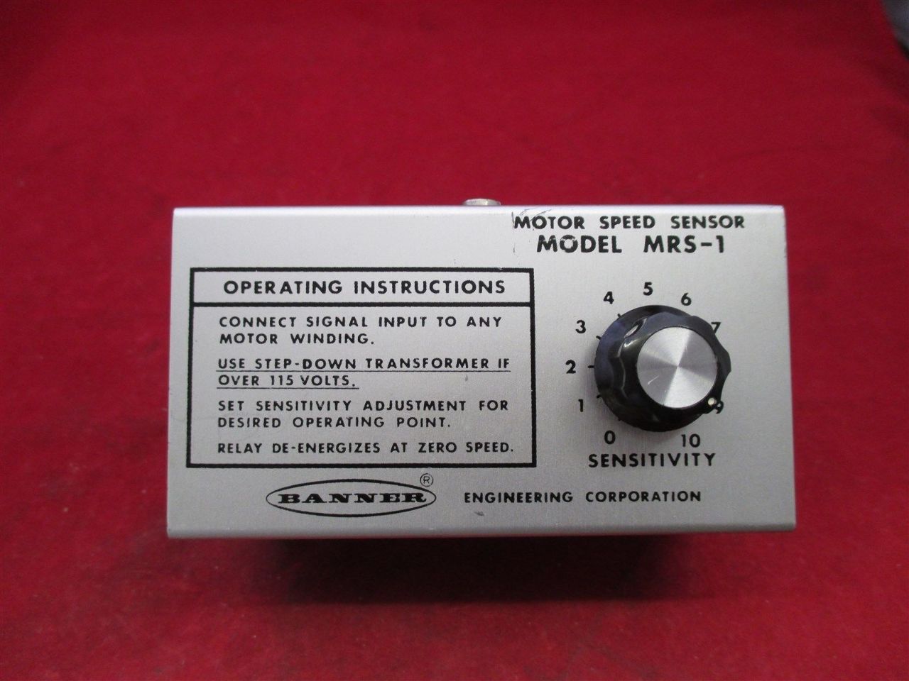 Banner Motor Speed Sensor Mrs 1 Process Industrial Surplus Corp