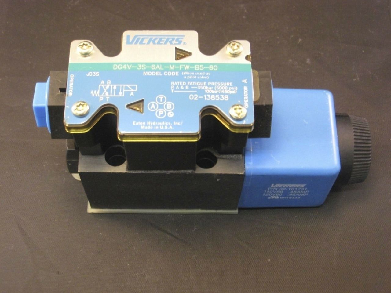 Vickers Hydraulic Valve DG4V3S6ALMFWB560 Process Industrial