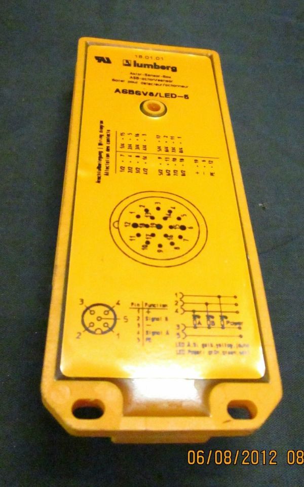 Lumberg ASBSV8/LED-5 Multi-Block Connector | Process Industrial Surplus ...