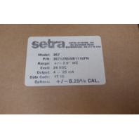 Setra 267 26712R5WB111KFN Pressure Transducer new