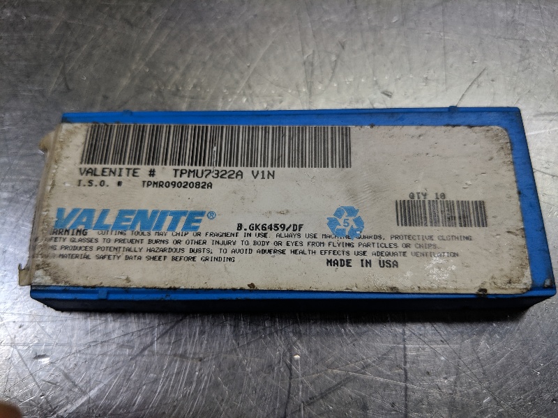WALTER VALENITE CARBIDE INSERTS TPMR 322 1A VN8 ***NEW PACK of 10***