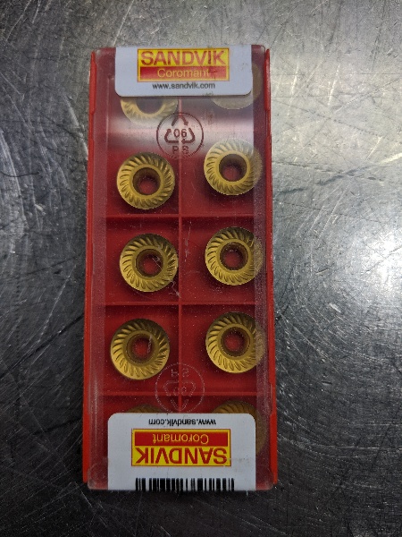 Sandvik Carbide Insert QTY:10 RCKT 13 04 00-WM H10F LOC943A