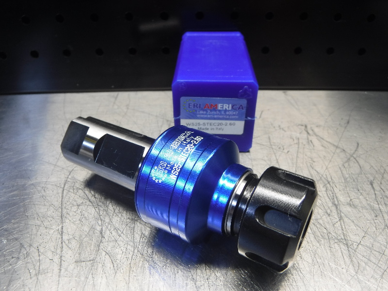 ERI America 25mm Weldon Shank ER 20 Collet Chuck WS25STEC202.60 (LOC88B) Superior Machine & Tool