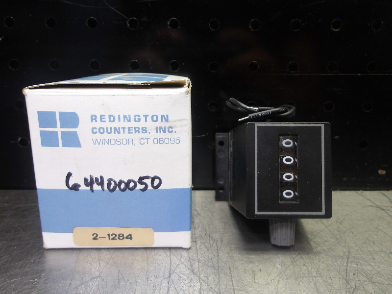 Redington Counters Inc. Electromechanical 4 Digit Counter 2-1284 Redington Counters Inc. Electromechanical 4 Digit Counter 2-1284