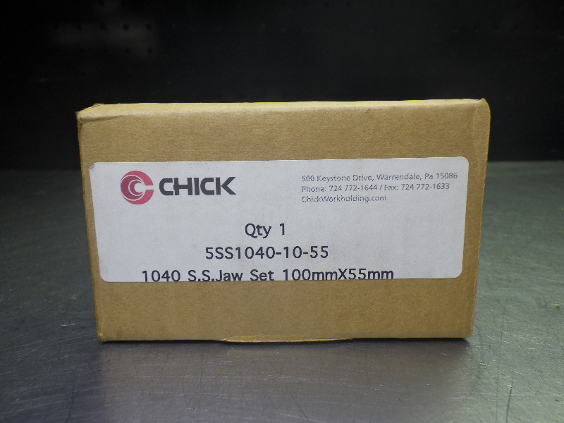Chick System 5 1040 QwikChange M S.S. Jaw Set 100mmx55mm