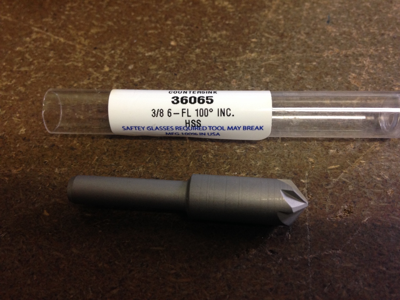 Drill America 1 in. 90-Degree High Speed Steel Countersink Bit with 6