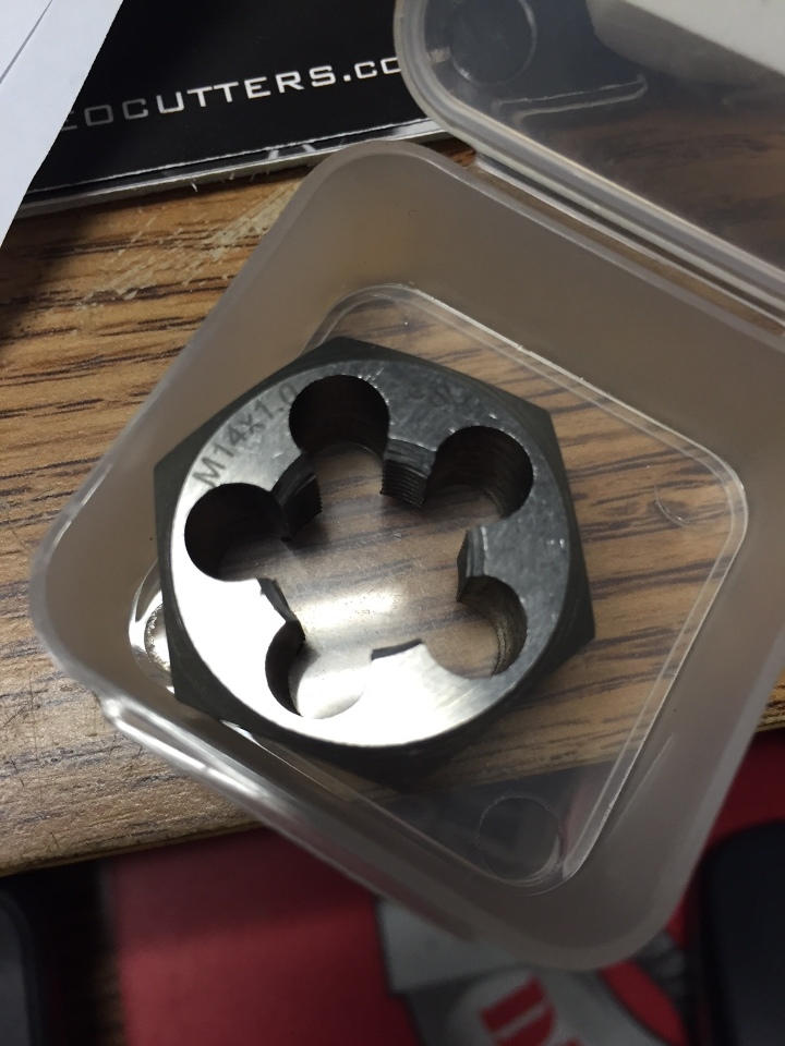 M14 X 1.00 CARBON STEEL HEX RE-THREADING DIE | North Bay Cutting Tools
