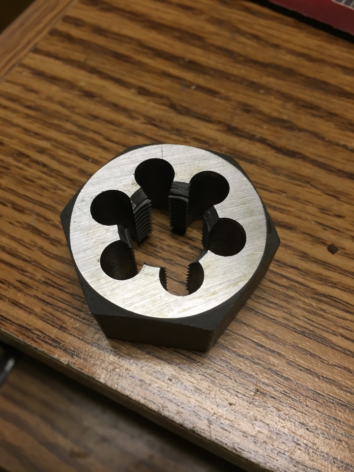 M17 X 2.00 CARBON STEEL HEXAGONAL RE-THREADING DIE | North Bay Cutting ...