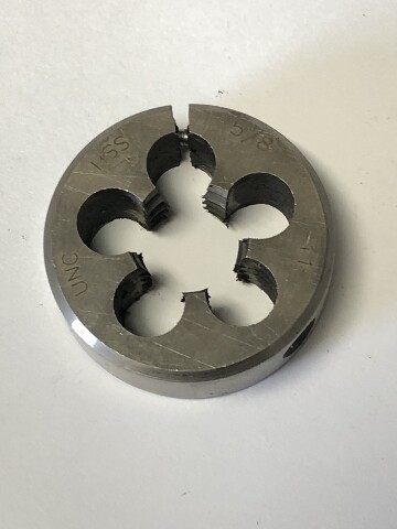 5/8"-11 X 1-1/2" High Speed Steel Adjustable Die