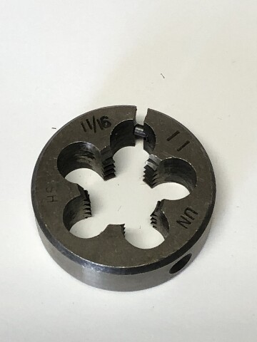 11/16"-11 X 1-1/2" High Speed Steel Adjustable Die