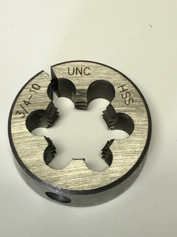 3/4"-10 X 1-1/2" High Speed Steel Adjustable Die