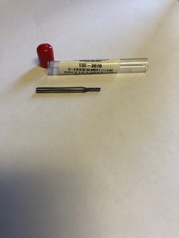 .0781" 5/64" 3 Flute Single End AlTiN Coated Carbide End Mill