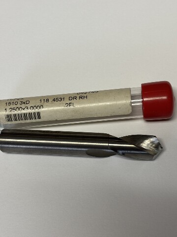 .4531" 29/64" CARBIDE SCREW MACHINE LENGTH DRILL 118 DEGREE 4 FACET POINT