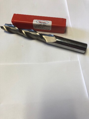 3/4" 2 FLUTE SINGLE END X-LONG LENGTH CARBIDE END MILL 3/4" X 3/4" X 4" X 7"