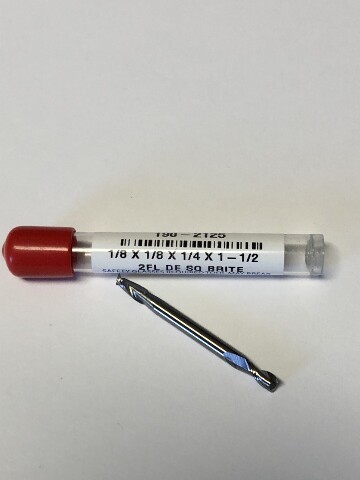 .1250" 1/8" 2 Flute Double End Stub Length Carbide End Mill