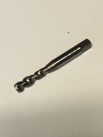 5/16"-24 GH3 HIGH SPEED STEEL 2 FLUTE SPIRAL FLUTE MODIFIED BOTTOM TAP