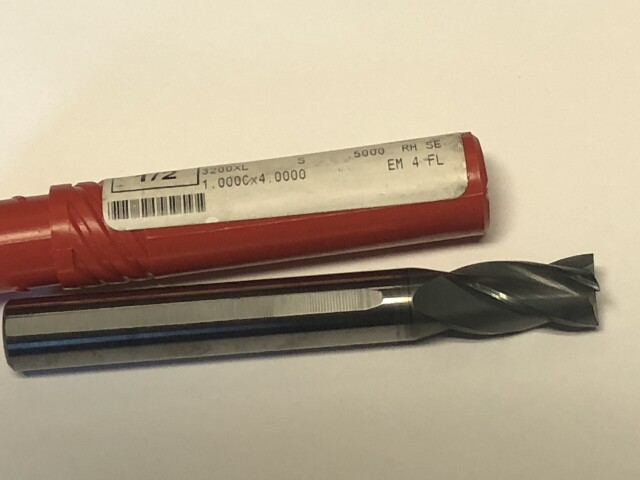 .500" 1/2" 4 FLUTE LONG LENGTH TiCN COATED CARBIDE END MILL 1/2" x 1" x 4"