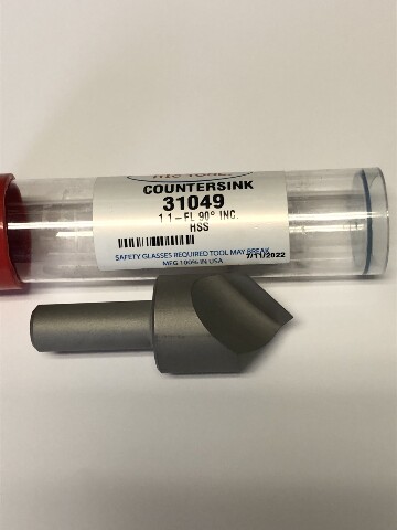 1" 90 Degree High Speed Steel Single Flute Countersink Made in USA!!