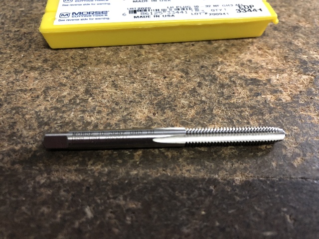 Interstate High Speed Steel Hand Tap, 1-12 UNF, H4 Thread Limit, 4...