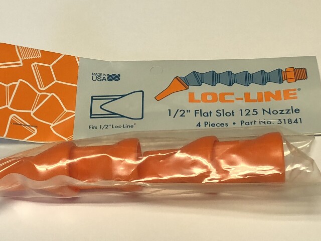 LOC-LINE 1/2" FLAT SLOT 125 NOZZLE PACK OF 4 