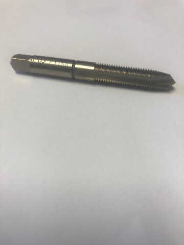 M8 X 1.0 GD5 HIGH SPEED STEEL 2 FLUTE SPIRAL POINT PLUG TAP