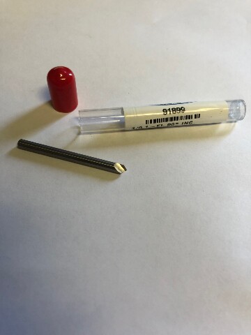 .125" 1/8" 90 Degree Single Flute Carbide Countersink