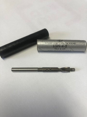 LGN4-2 2 Flute High Speed Steel Tu-Lip Counterbore for #4 Cap Screw