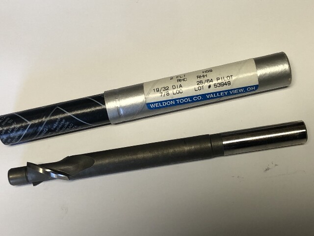 LGL12-2 2 Flute High Speed Steel Tu-Lip Counterbore for 3/8" Cap Screw