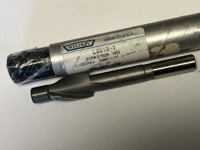 LGS16-1 2 Flute High Speed Steel Tu-Lip Counterbore for 1/2" Cap Screw