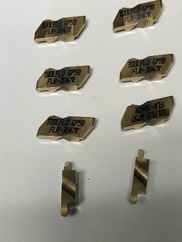 FLR 3047L GP50 .094" TOP NOTCH STYLE GROOVING INSERTS PACK OF 8