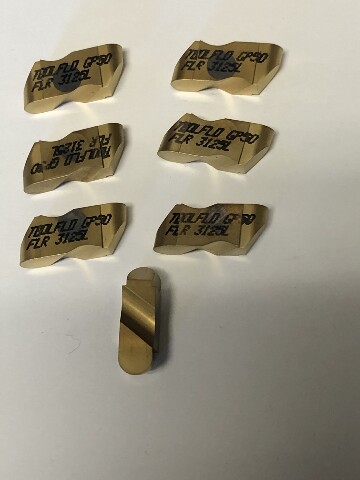 FLR 3125L GP50 .250" TOP NOTCH STYLE GROOVING INSERTS PACK OF 7