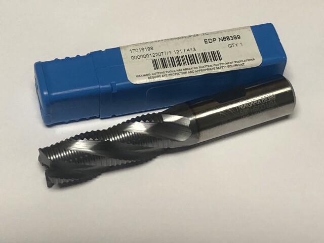 .625" 5/8" 4 FLUTE REGULAR LENGTH FINE PITCH TiCN COBALT ROUGHING END MILL