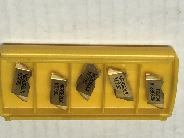 NG 3062LK KC730 .062" TOP NOTCH STYLE GROOVING INSERTS PACK OF 5