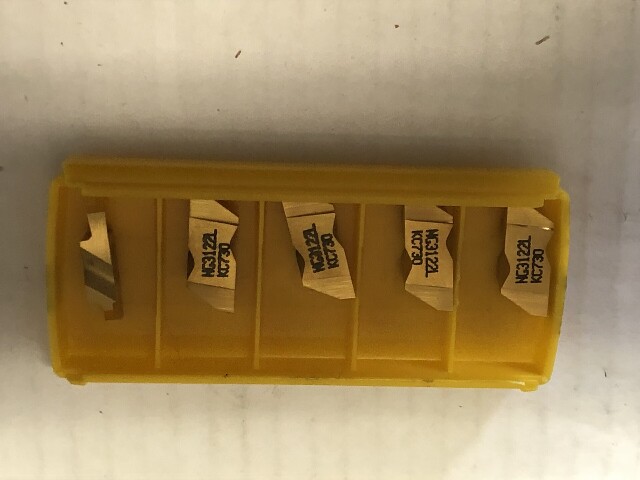 NG 3122L KC730 .122" TOP NOTCH STYLE GROOVING INSERTS PACK OF 5