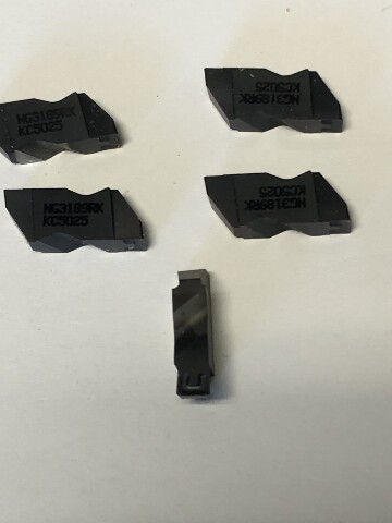 NG 3189RK KC730 .189" TOP NOTCH STYLE GROOVING INSERTS PACK OF 5