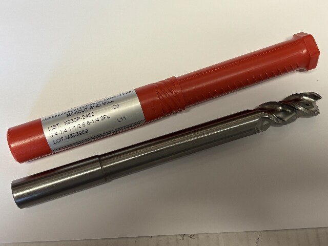 .750" 3/4" 3 FLUTE LONG REACH COBALT ROUGHING END MILL FOR ALUMINUM