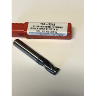.3125" 5/16" 3 Flute Single End Stub Length AlTiN Coated Carbide End Mill