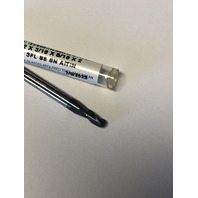 5/32" 3 Flute Single End Stub Length AlTiN Coated Carbide Ball End Mill