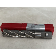 1" 4 FLUTE SINGLE END HIGH SPEED STEEL END MILL CENTER CUTTING 
